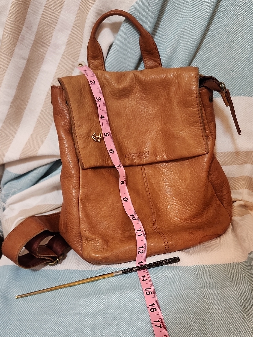 American Leather Co Backpack Purse
